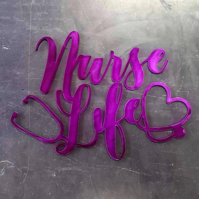 Nurse Life Metal Wall Art