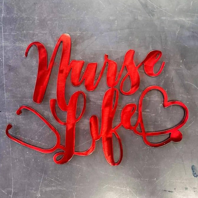 Nurse Life Metal Art
