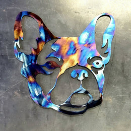 French Bulldog Metal Wall Art