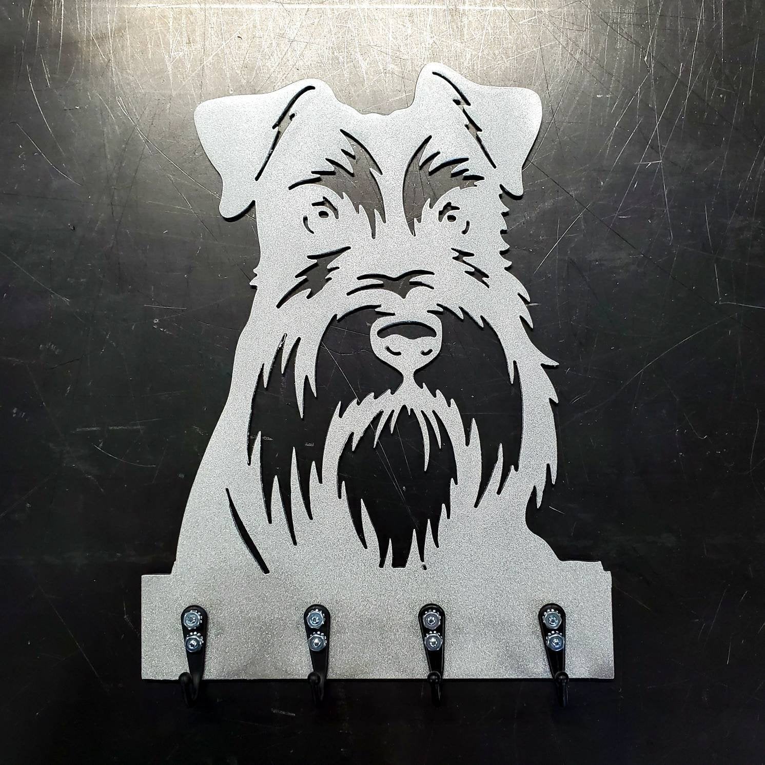 Schnauzer Key & Leash Hanger #1