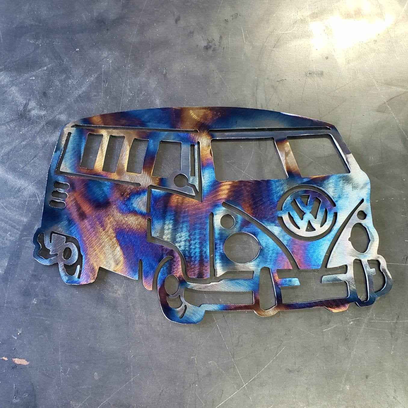 VW Bus Metal Art
