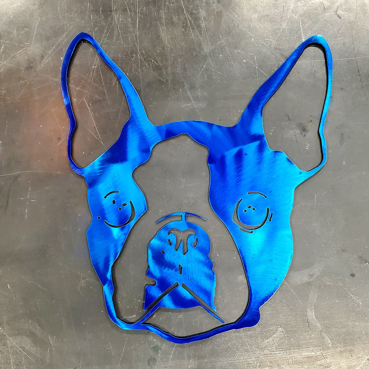 Boston Terrier Metal Wall Art