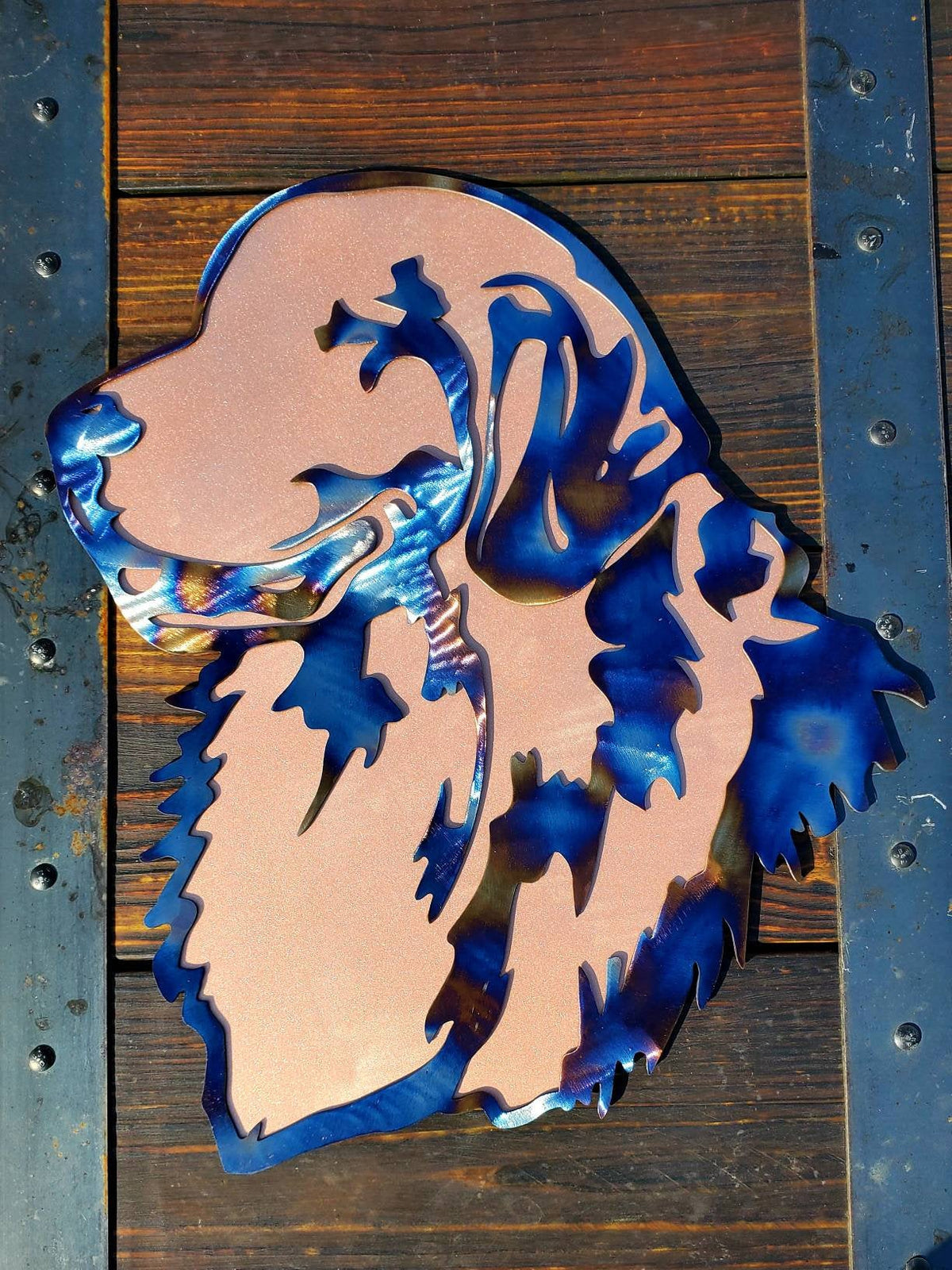 Golden Retriever Metal Wall Art