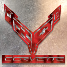 Corvette C8 Metal Wall Art