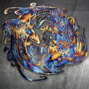 Koi Fish Metal Art