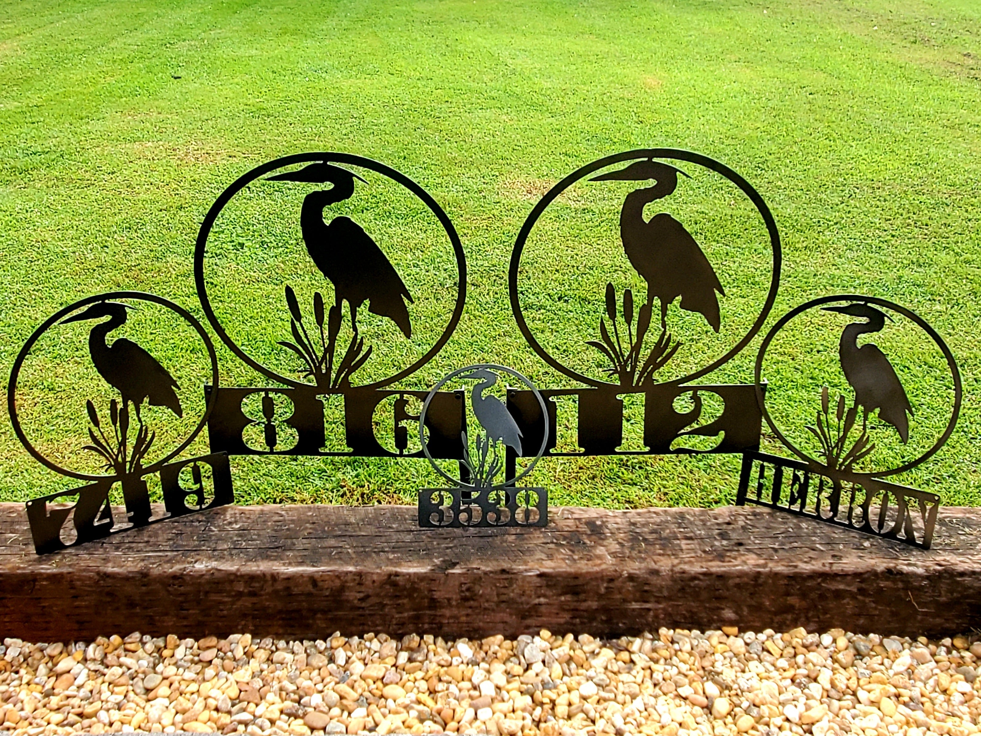Blue Heron #1 Personalized Sign