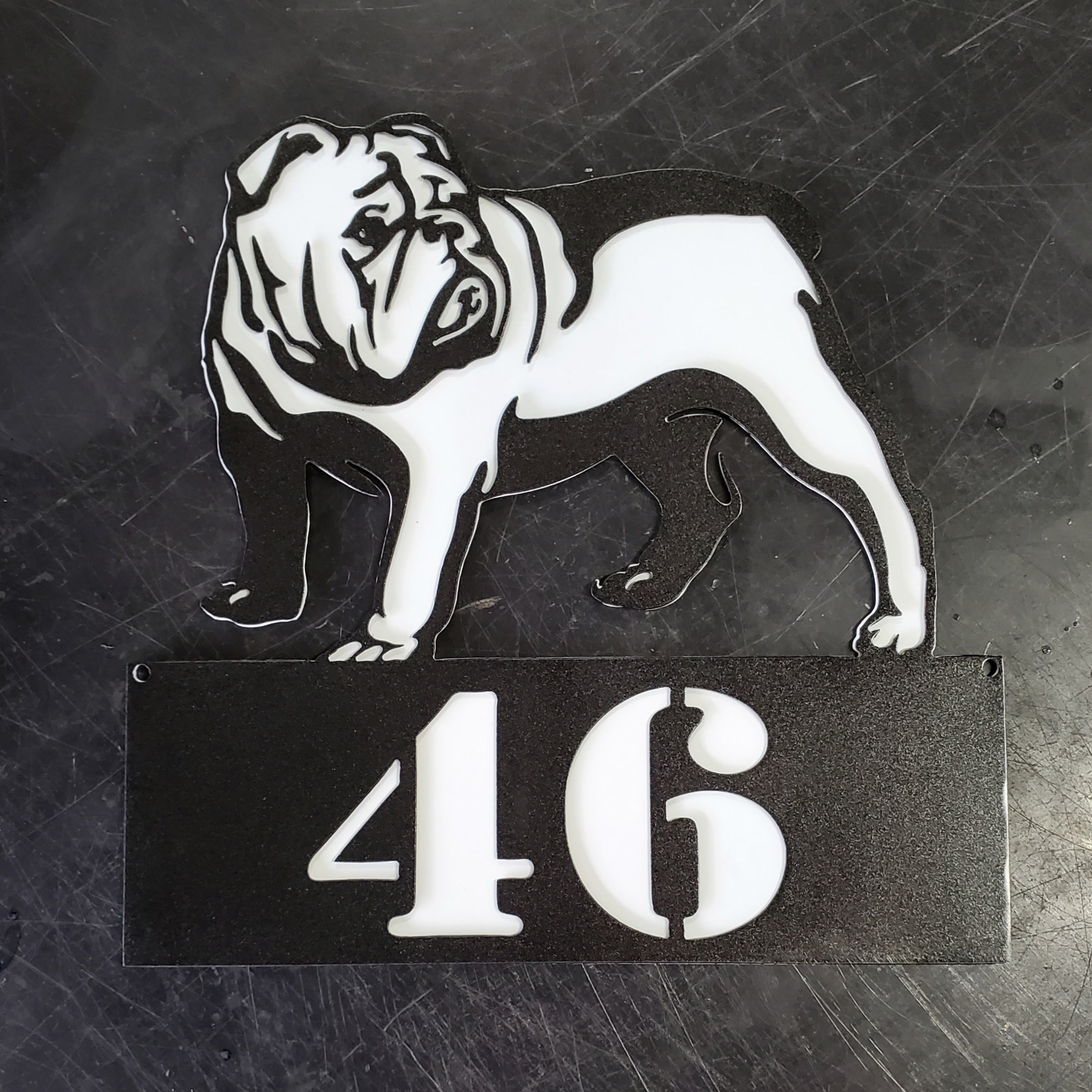 Bulldog #1 Metal Art
