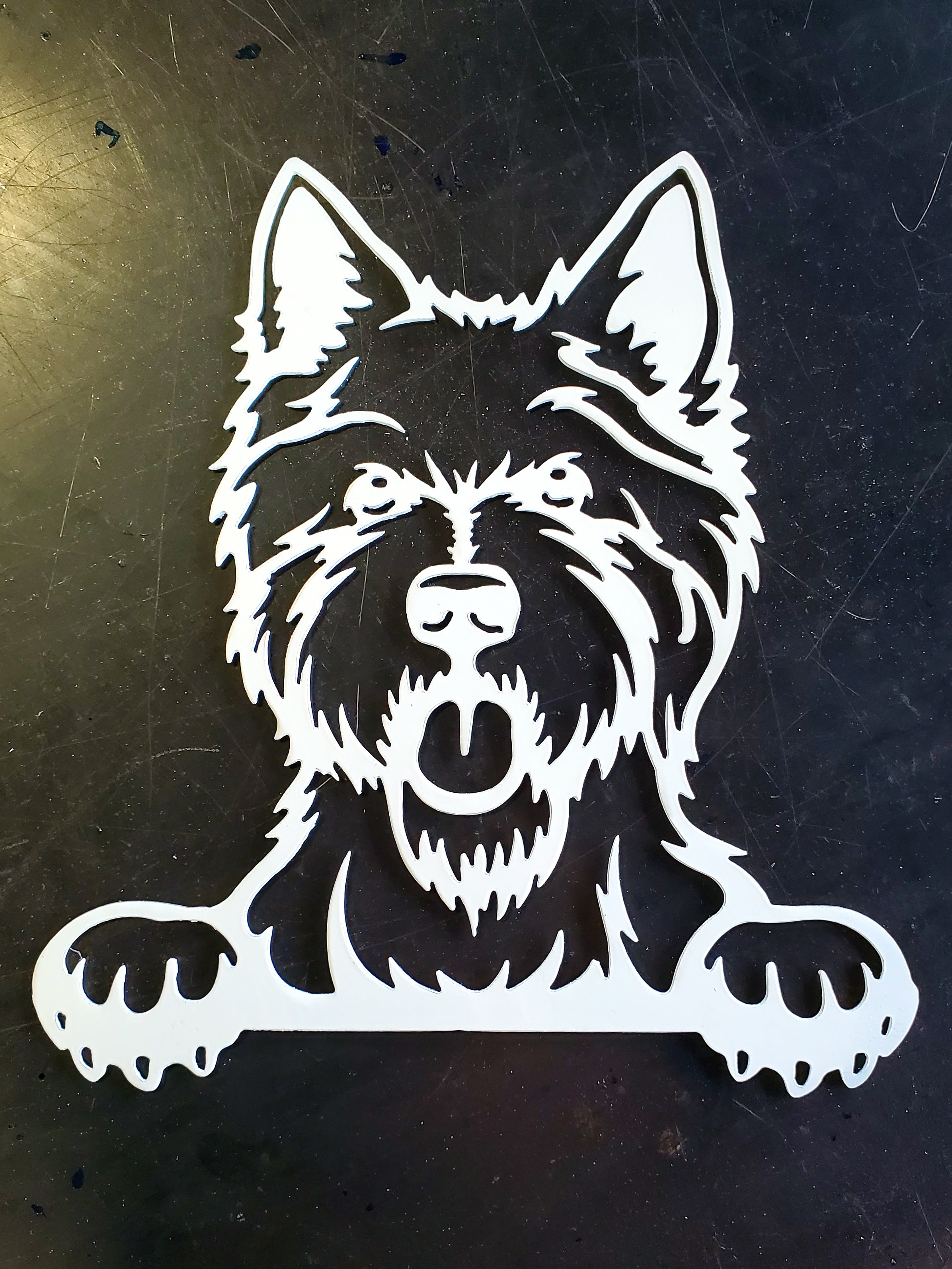 West Highland Terrier Metal Art