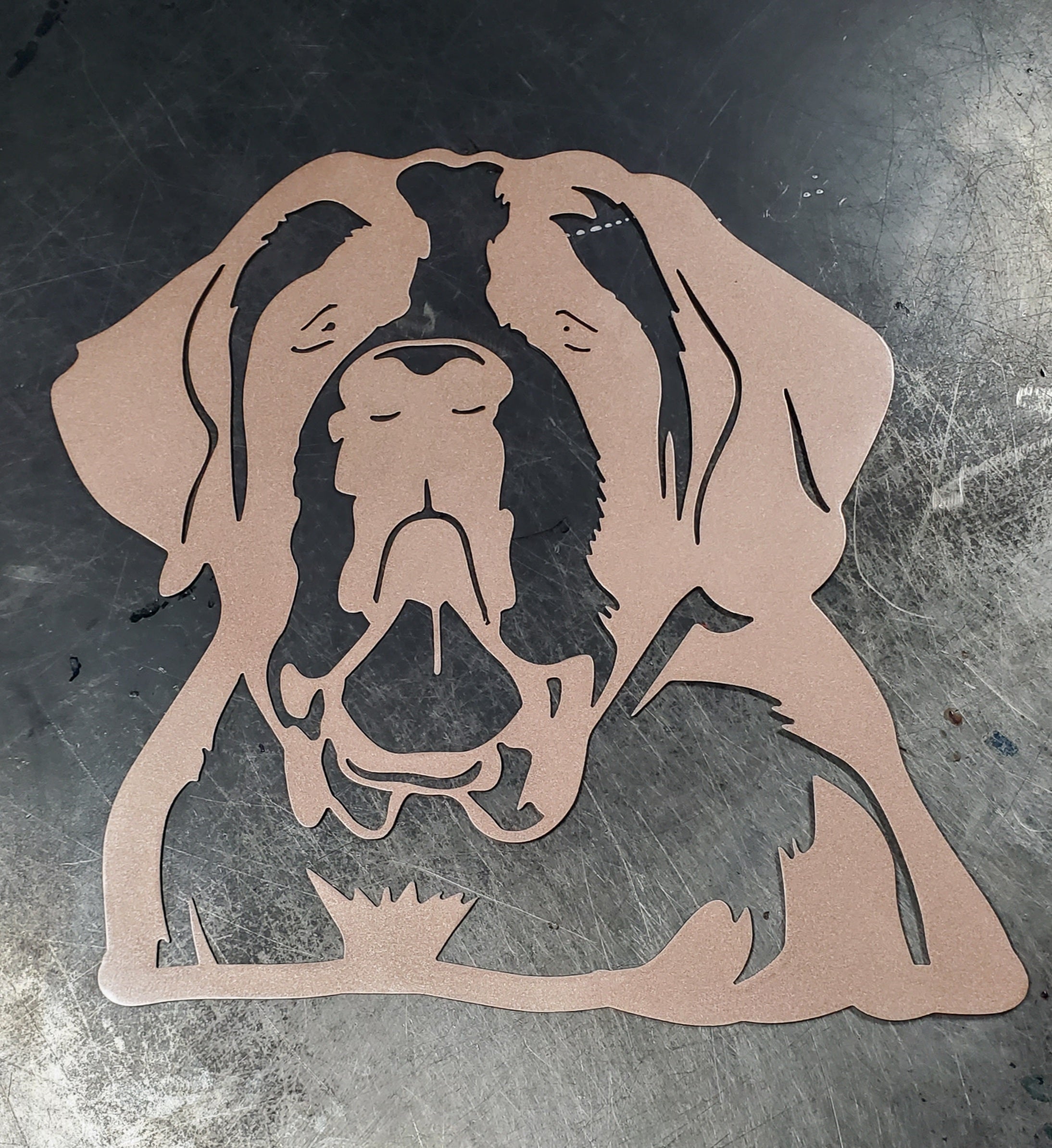 St. Bernard #1 Metal Art