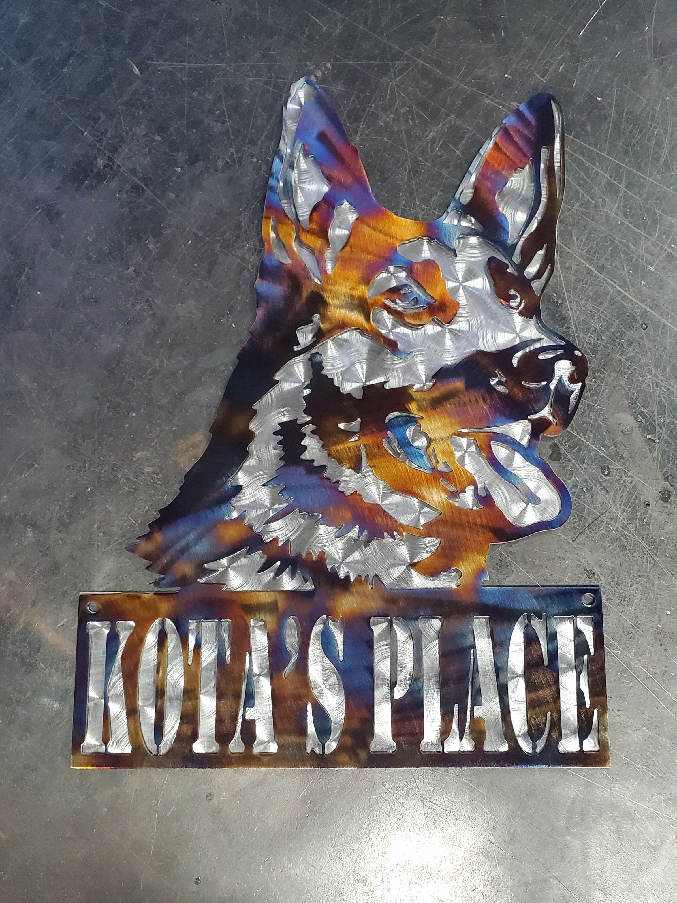 German Shepherd #1 Metal Art