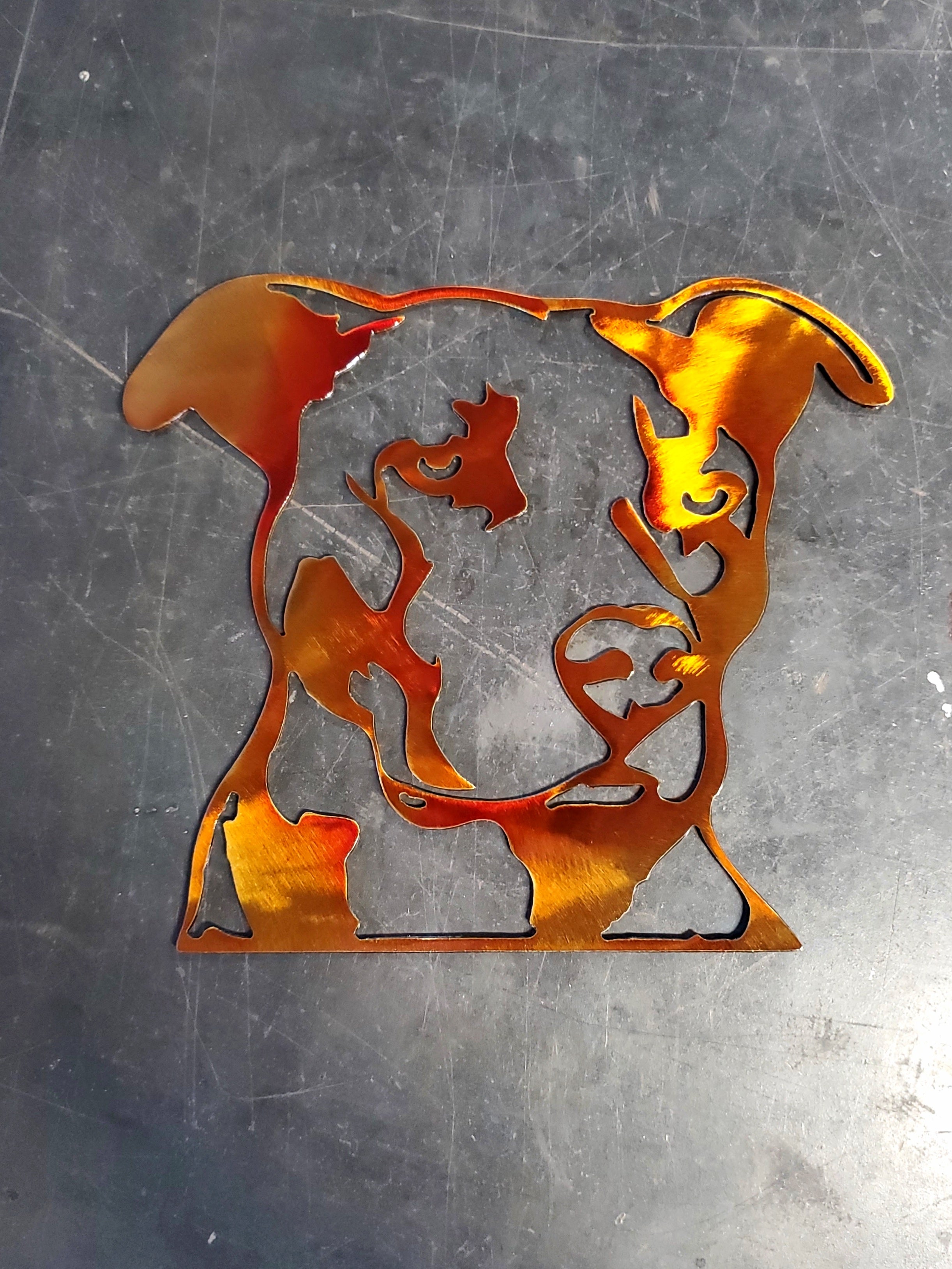 Pitbull #1 Metal Art