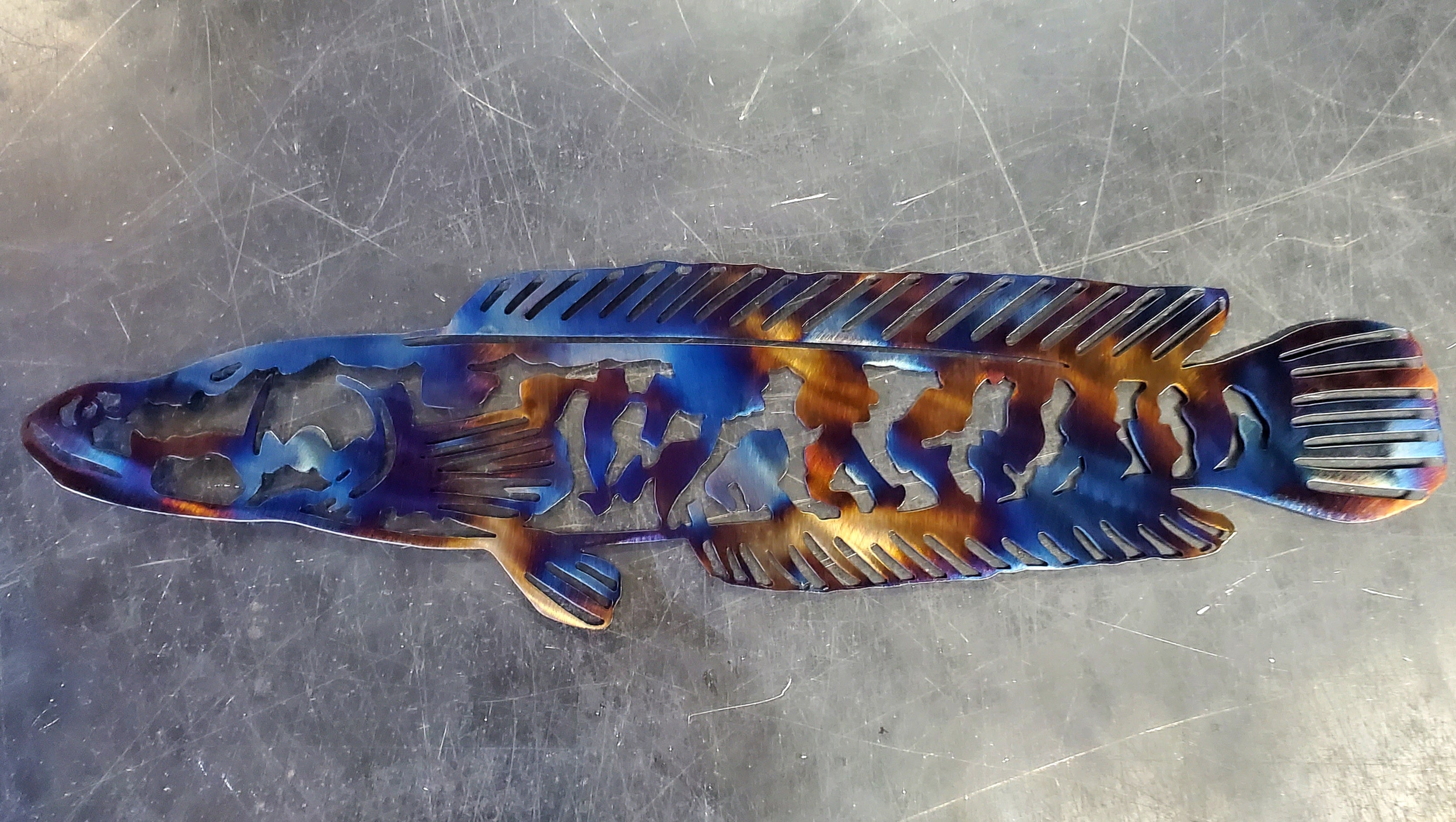 Northern Snakehead #2 Metal Art