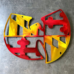 Maryland "W" Metal Wall Art