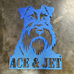 Schnauzer Metal Wall Art