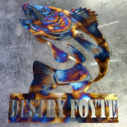Walleye Metal Wall Art