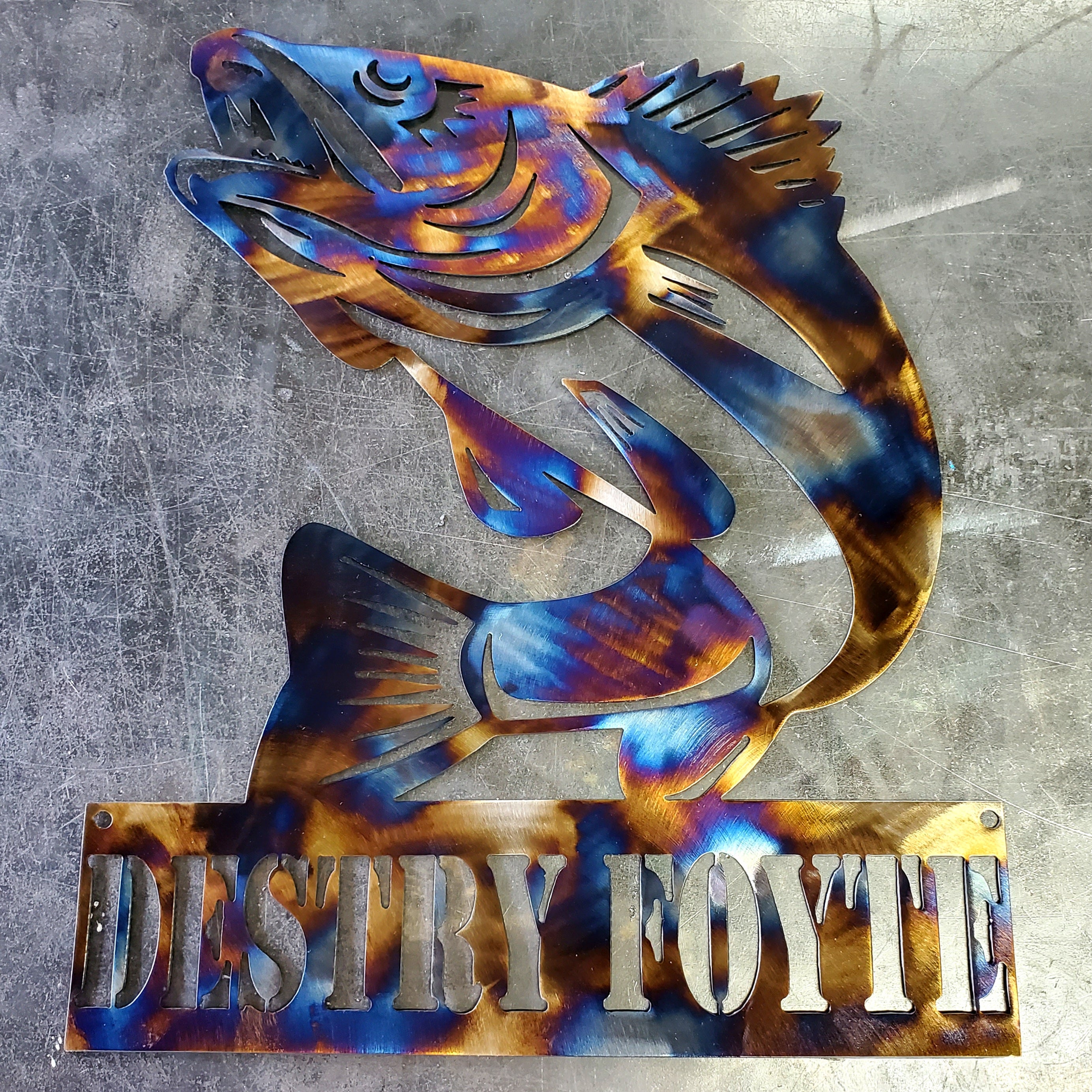 Walleye #1 Metal Art