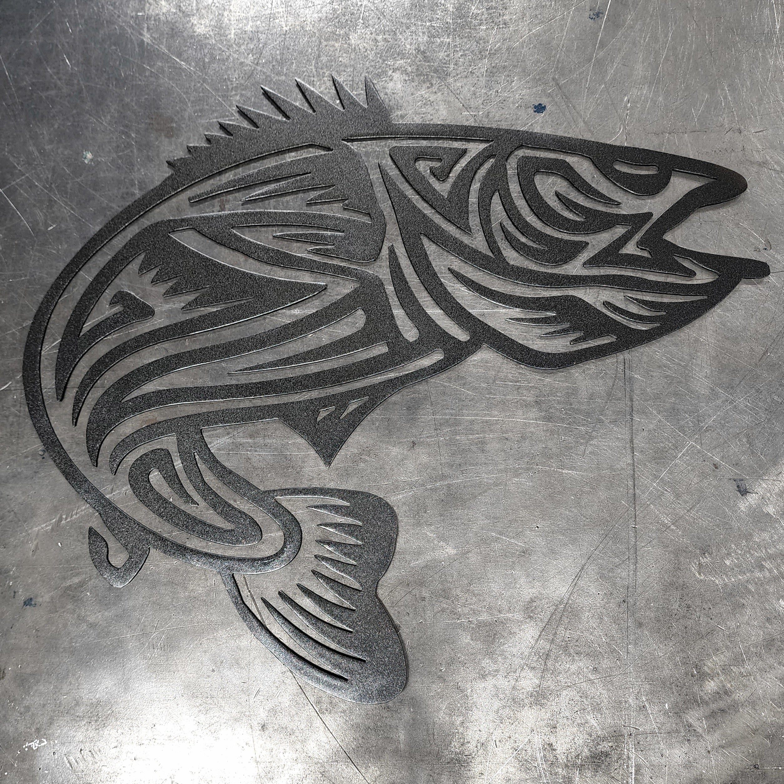 Walleye Tribal Metal Art