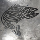 Walleye Tribal Metal Art