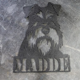 Schnauzer Metal Wall Art