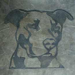 Pitbull Metal Wall Art