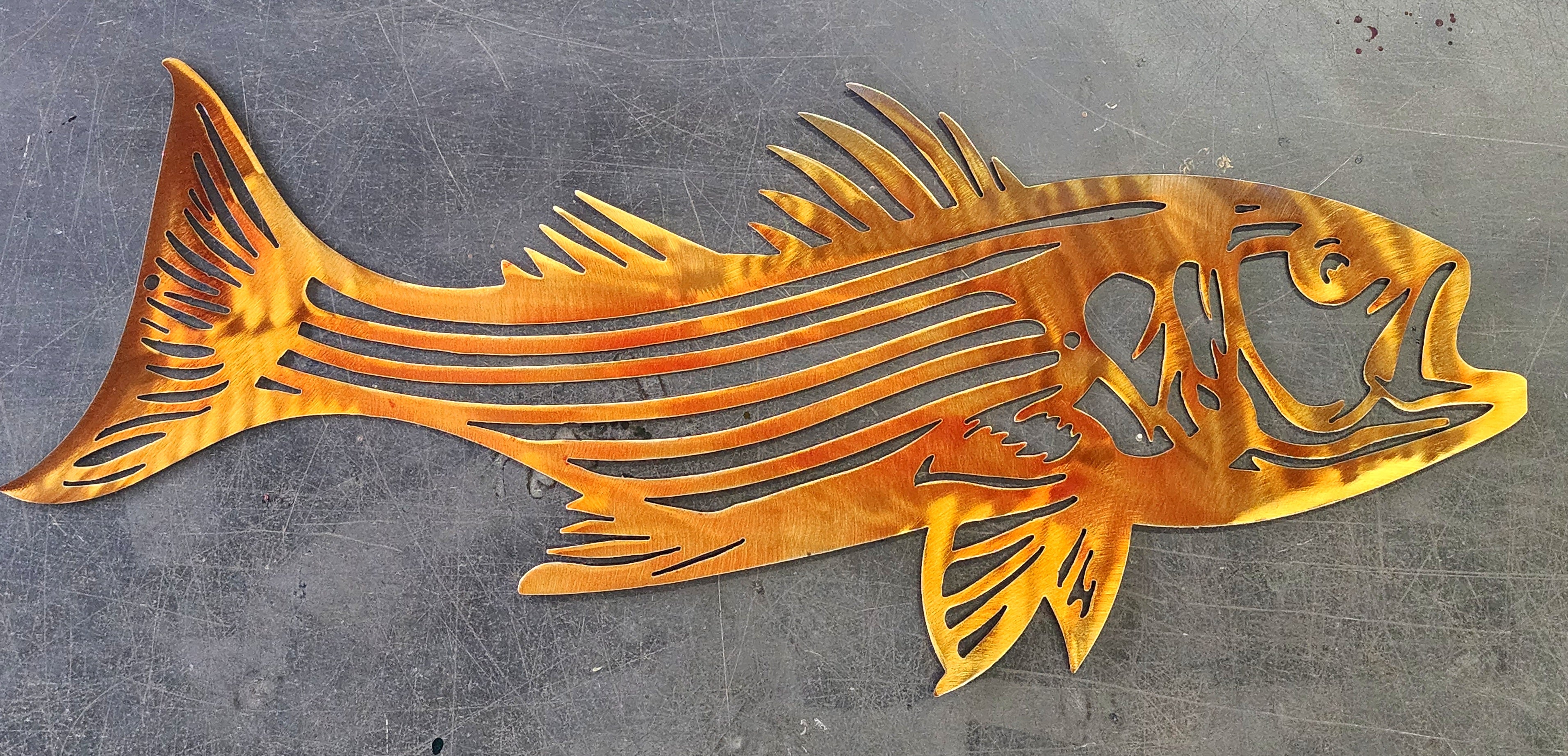 Striped Bass (Rockfish) #2 Metal Art