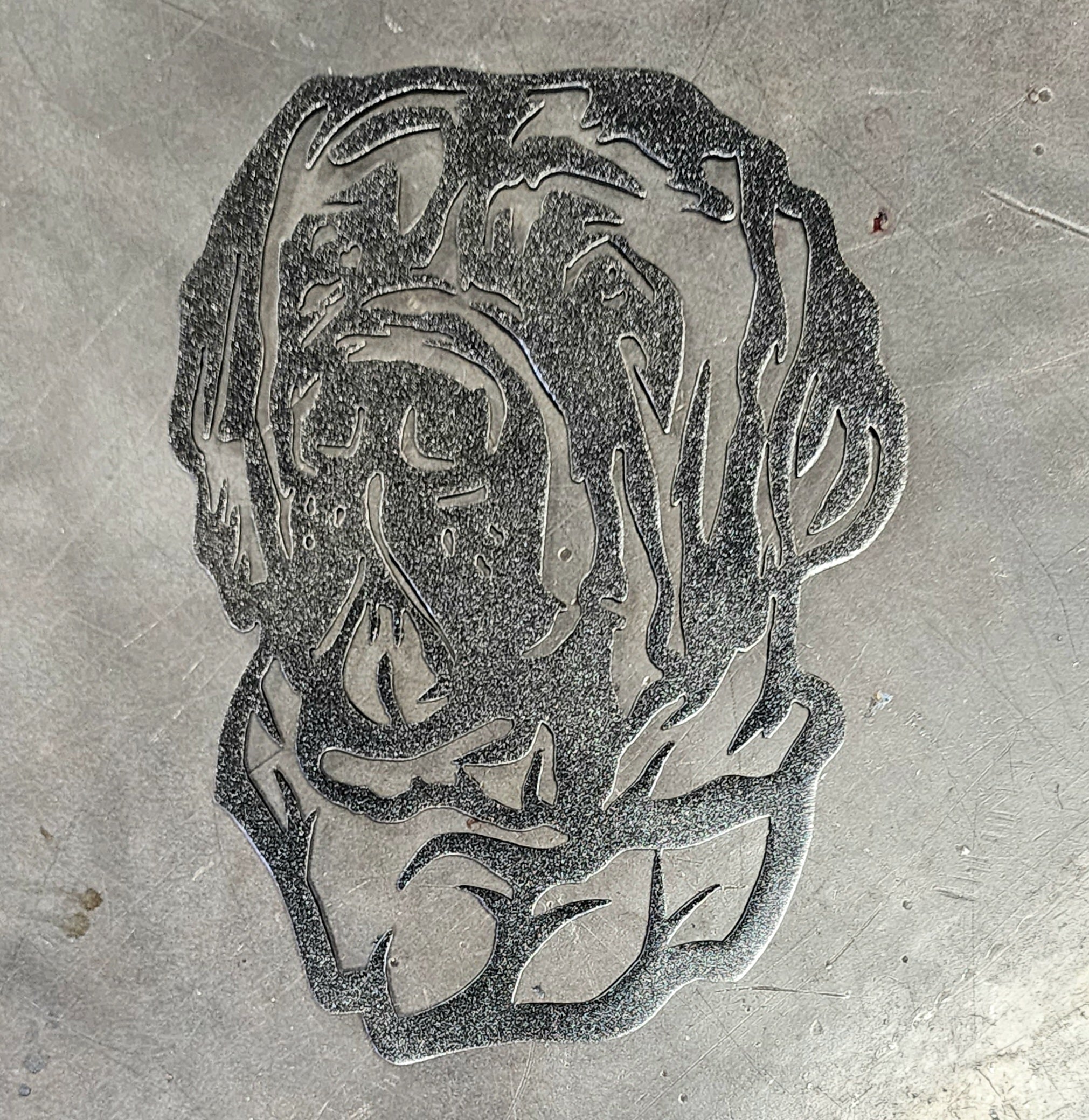 Mastiff #3 Metal Art