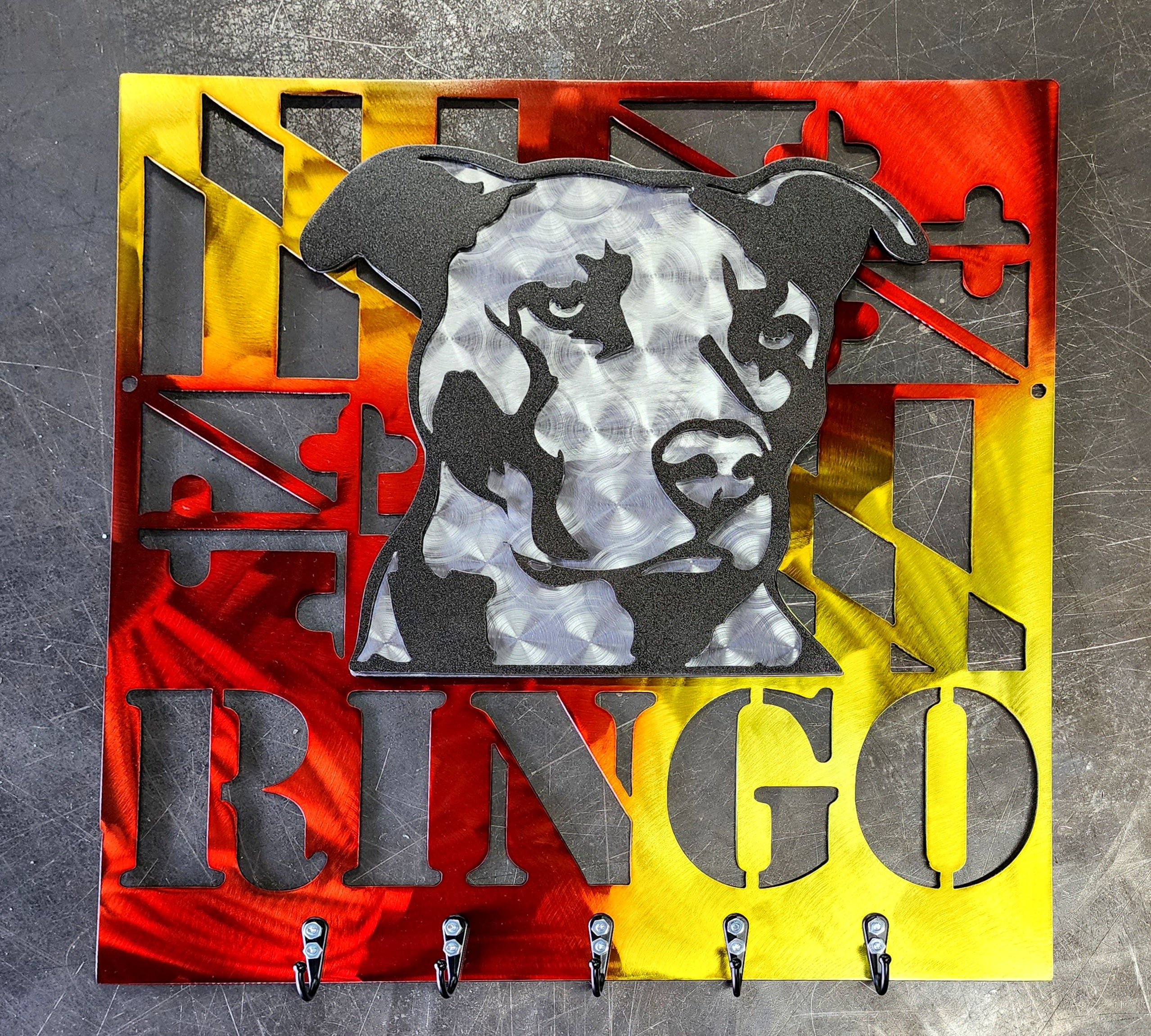 Pitbull Maryland Flag Key & Leash Hanger