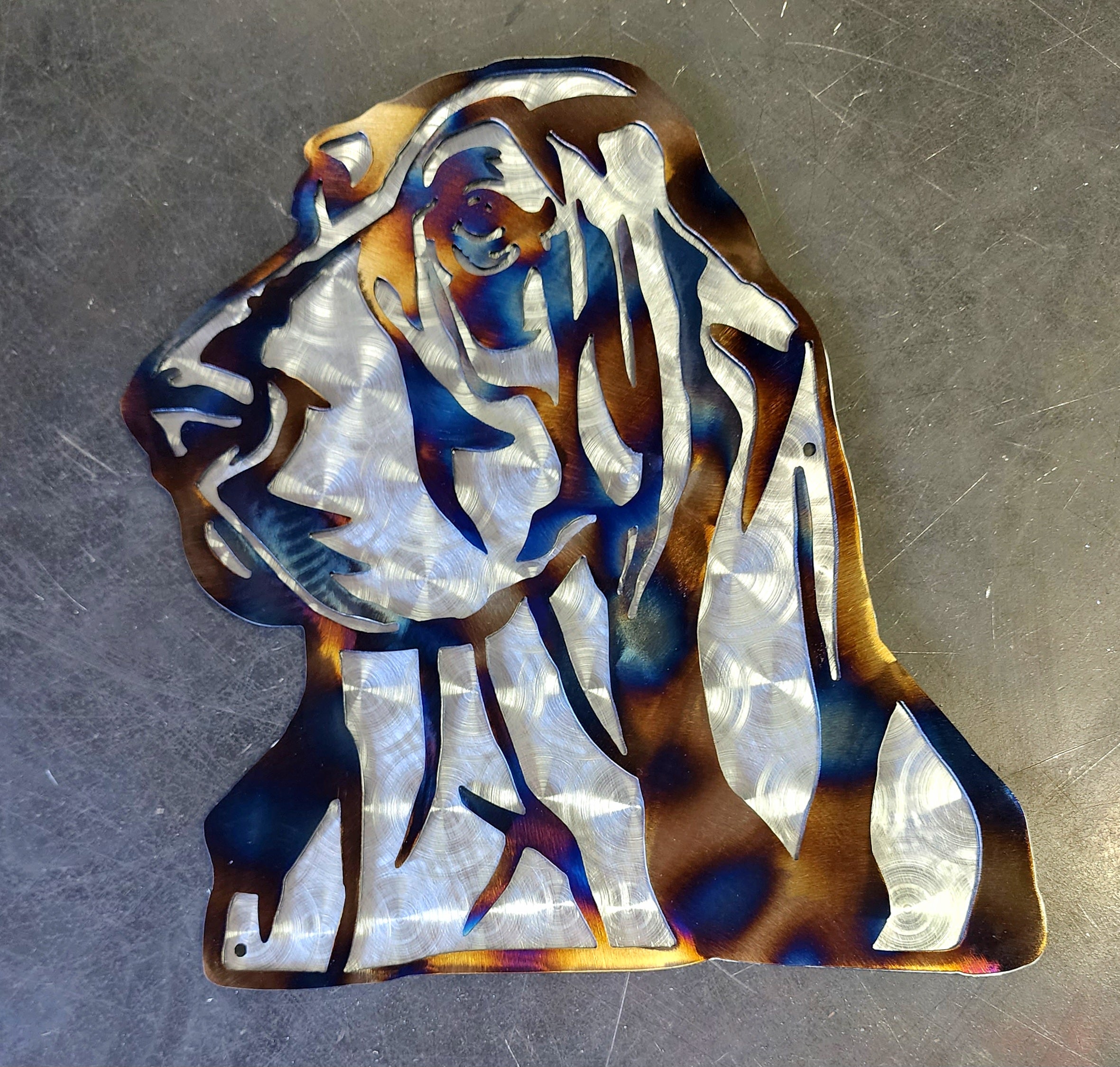 Basset Hound Metal Art