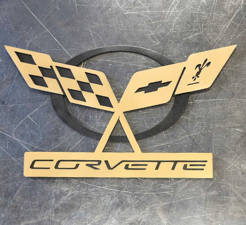 Corvette C5 Metal Art-Discounted Item