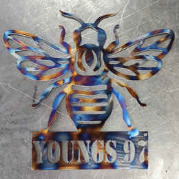 Bee Metal Wall Art
