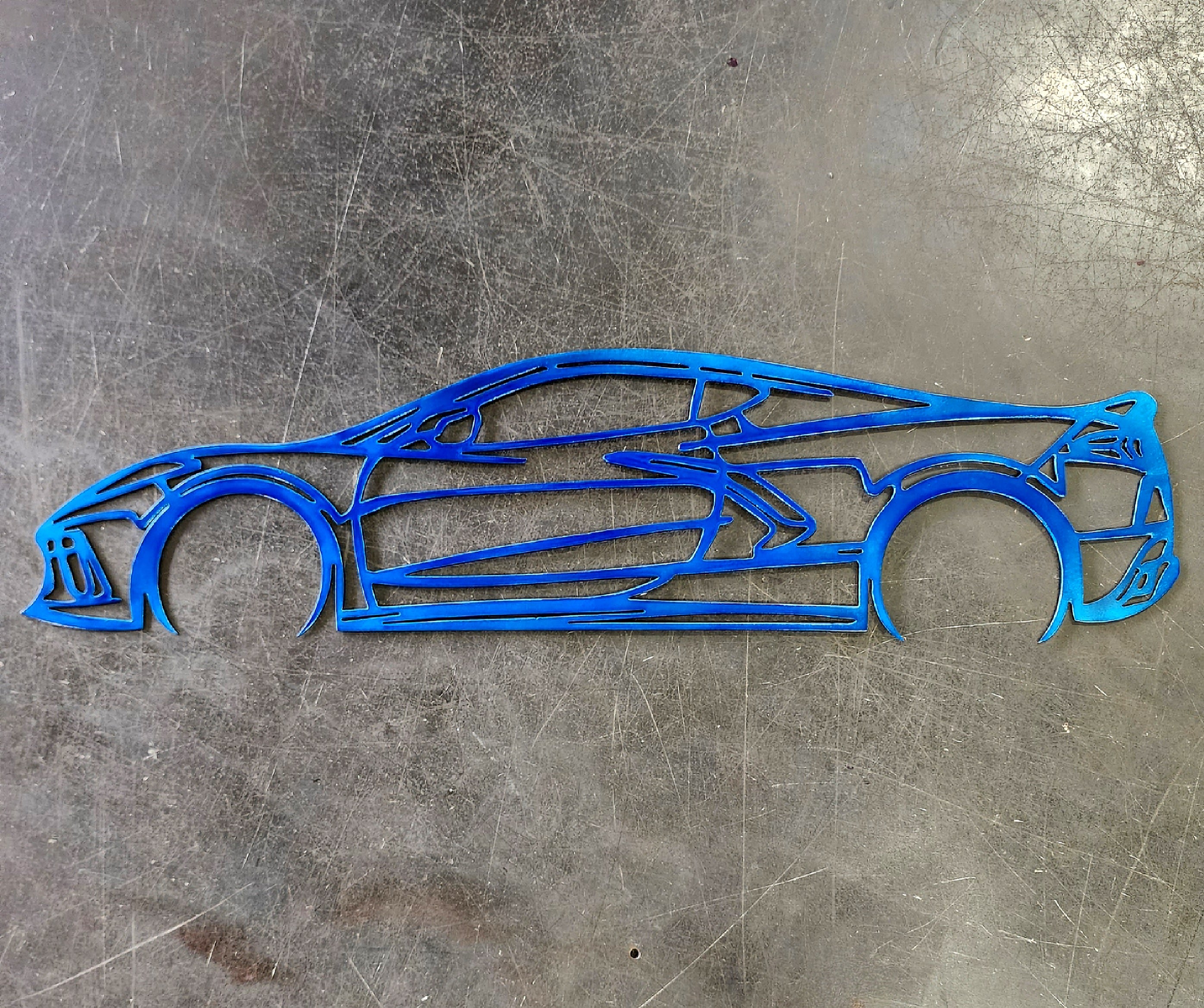 Corvette C8 #1 Metal Art