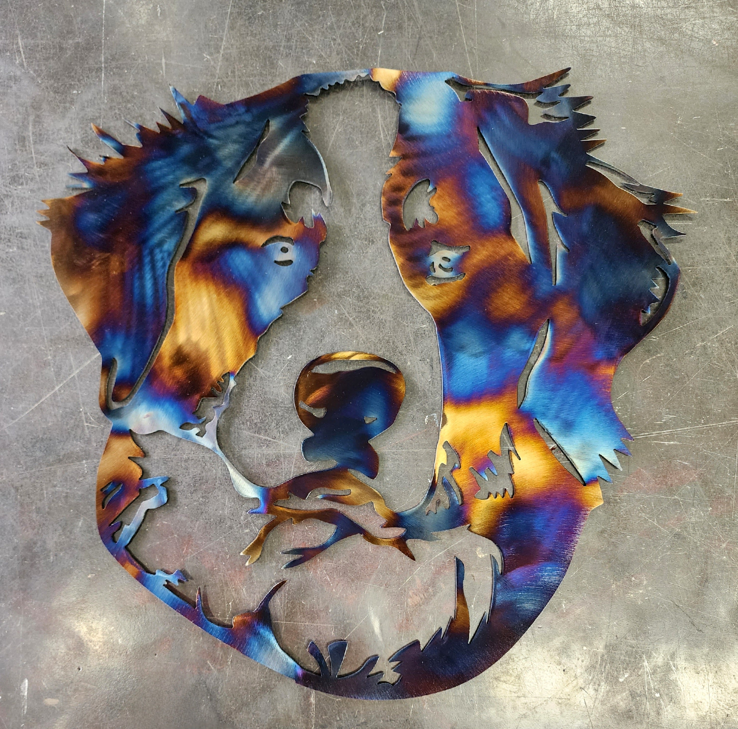 Bernese Mountain Dog Metal Art