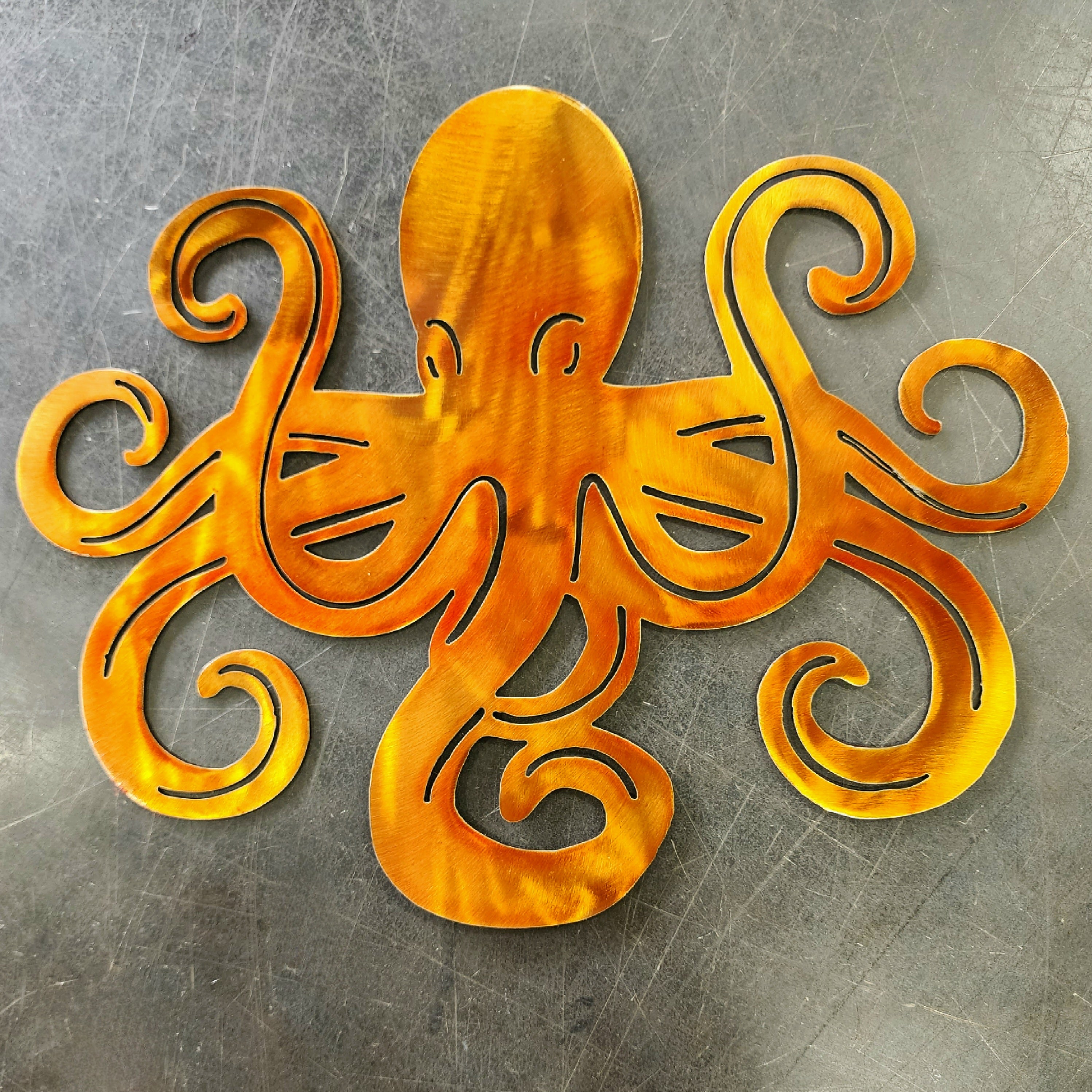 Octopus Metal Art