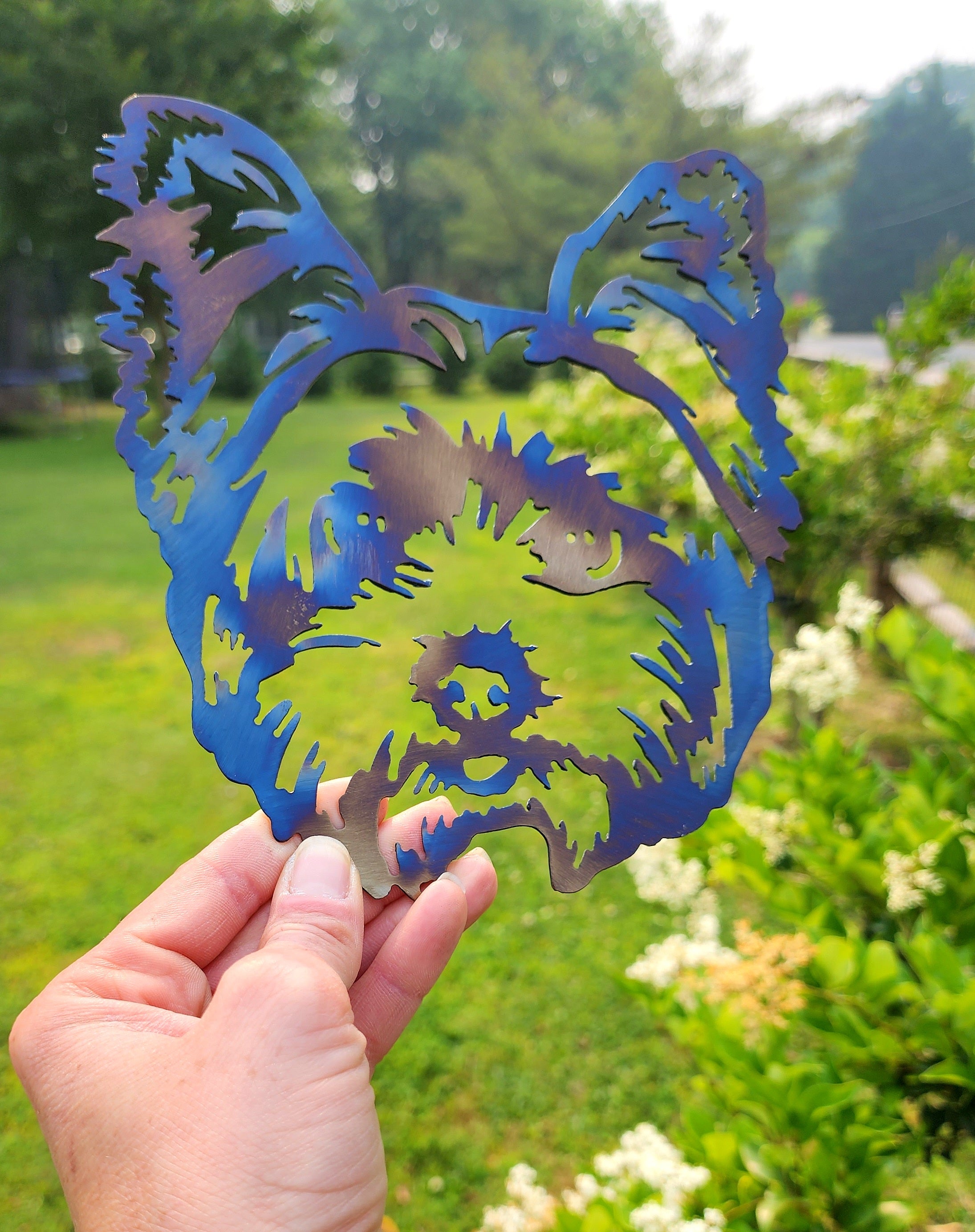 Avon Terrier Metal Art