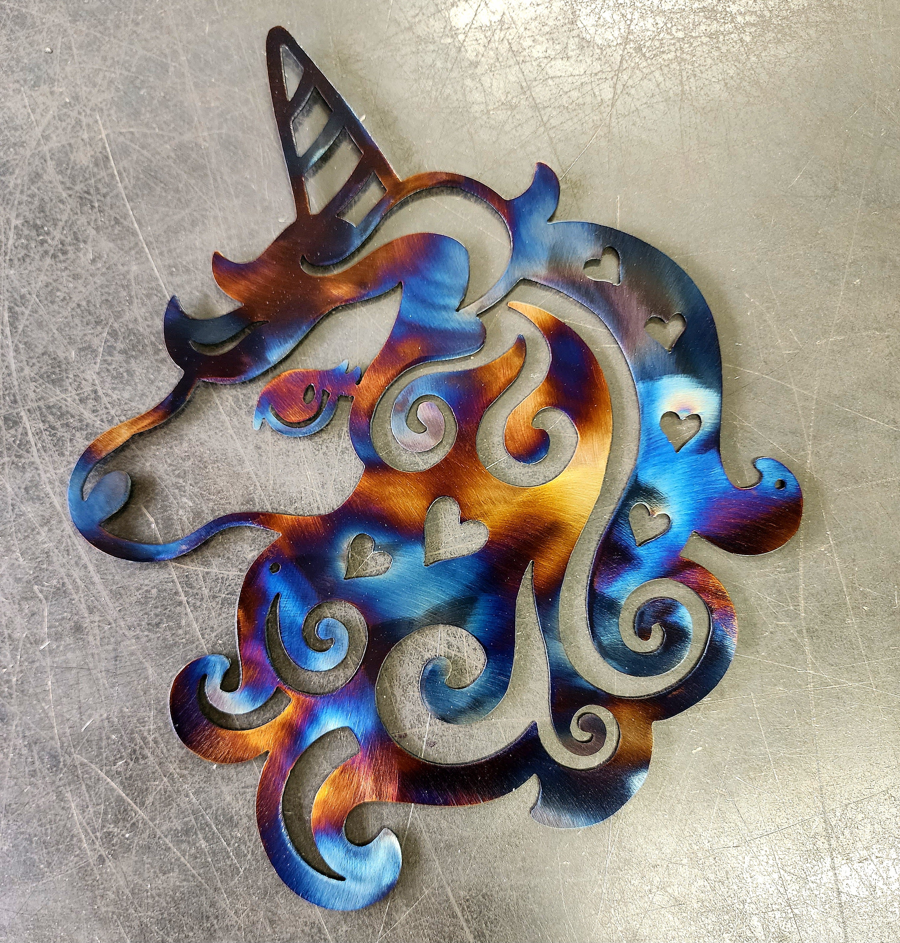 Unicorn Metal Art