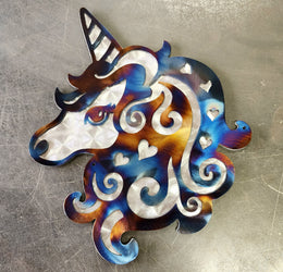 Unicorn Metal Wall Art