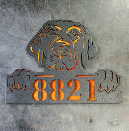 Labrador Retriever Personalized Metal Sign