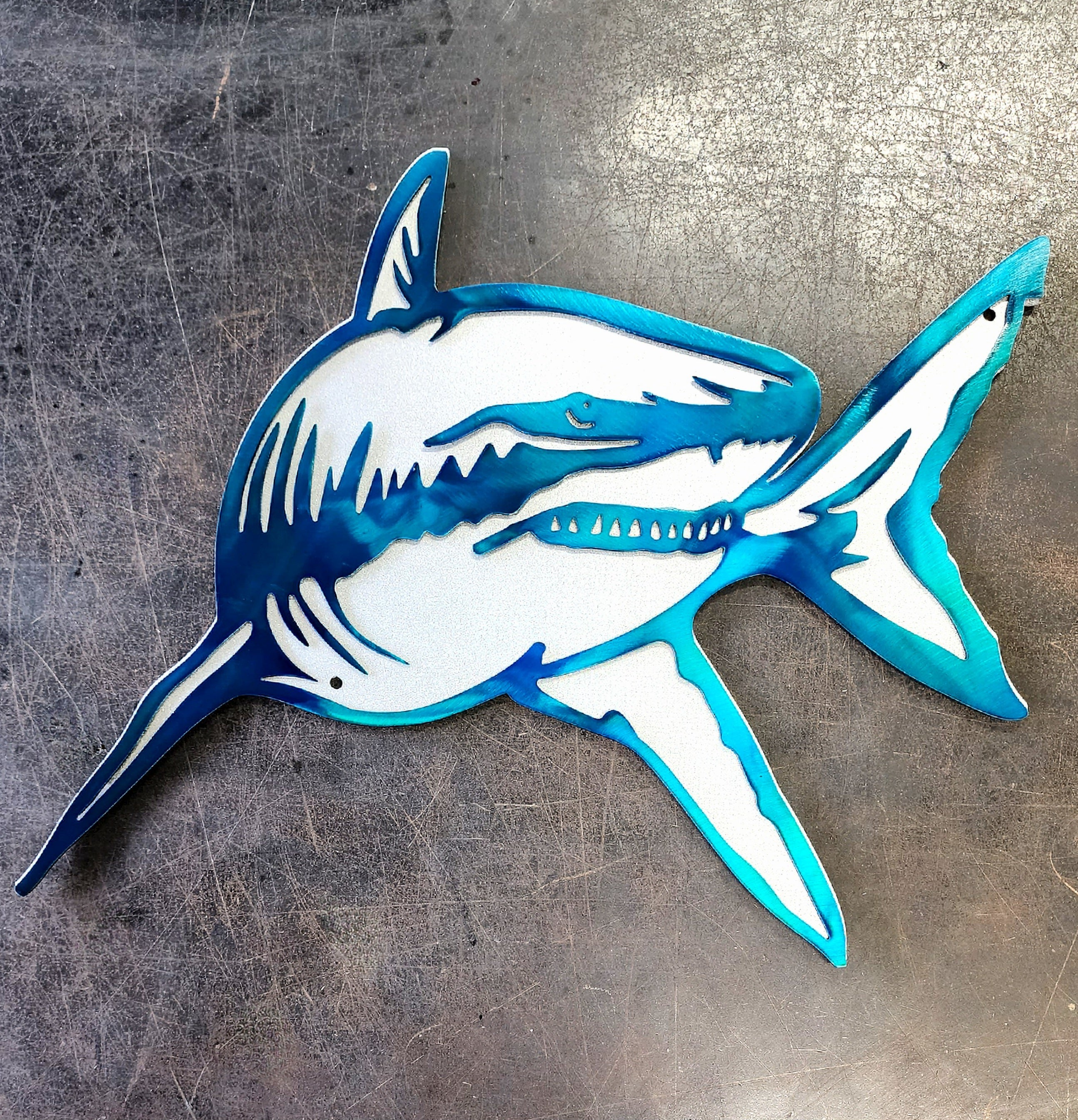 Tiger Shark Metal Art