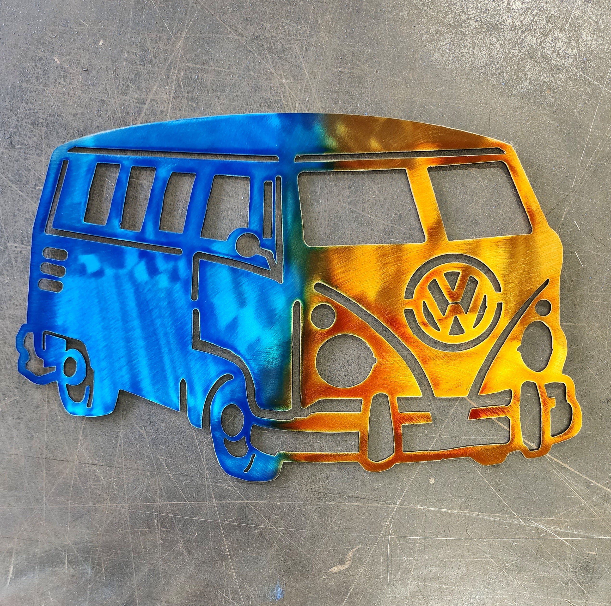 VW Bus Metal Art