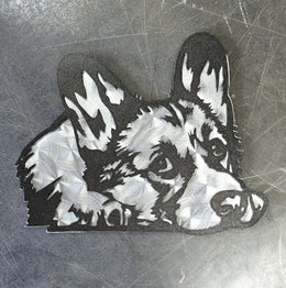 Corgi Metal Wall Art