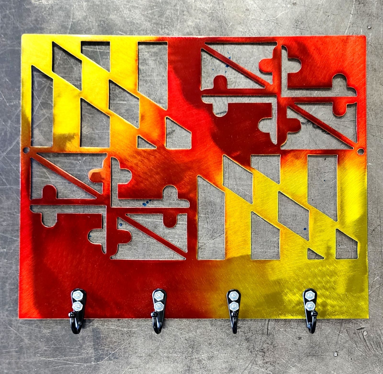 Maryland Flag Key & Leash Hanger