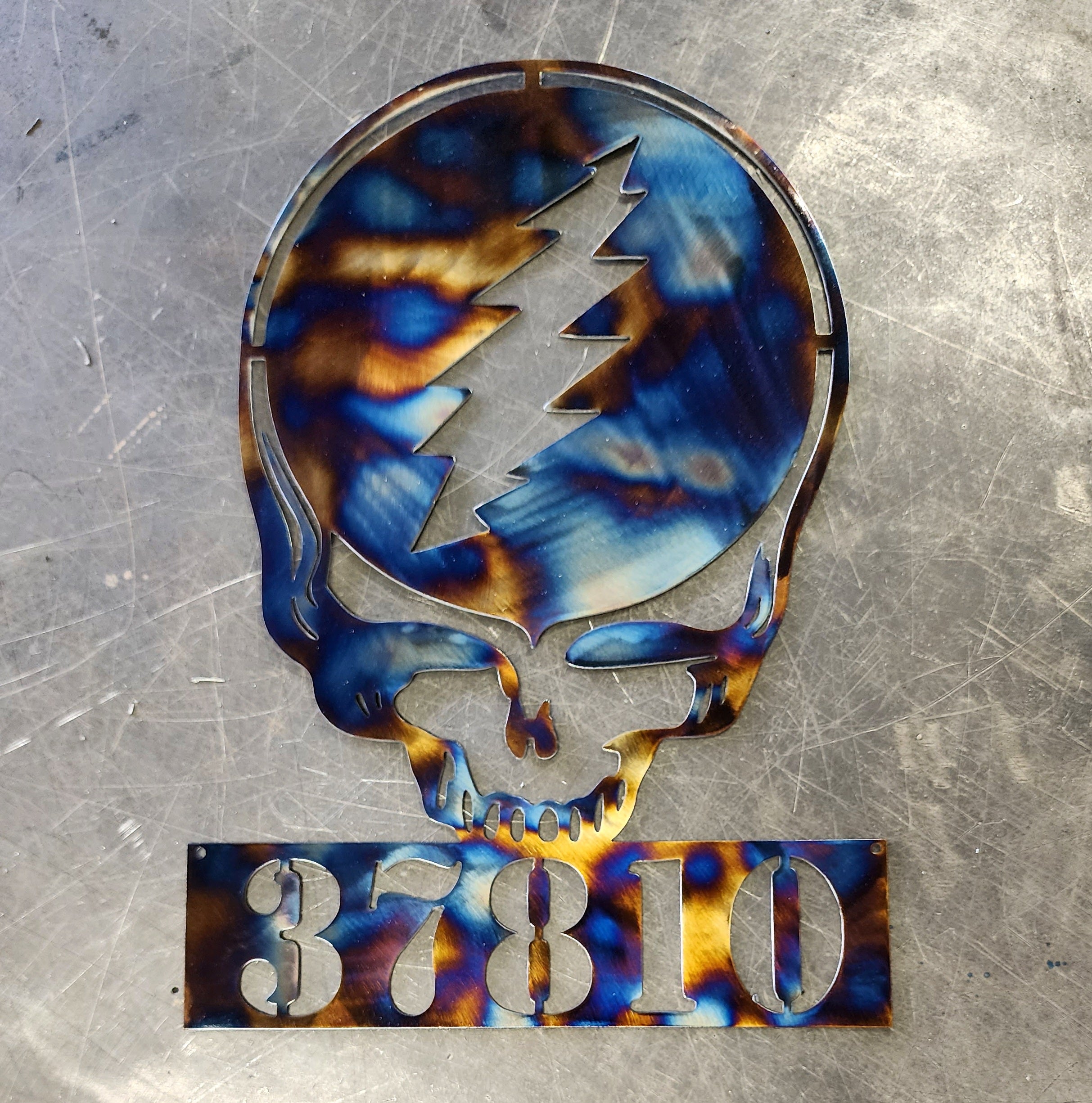 Grateful Dead Stealie Metal Art