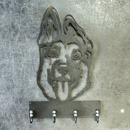 German Shepherd Key & Leash Hanger