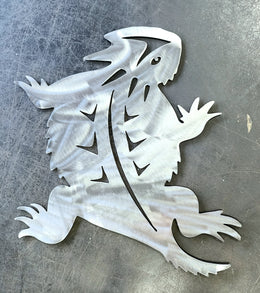 Horned Lizard Metal Wall Art