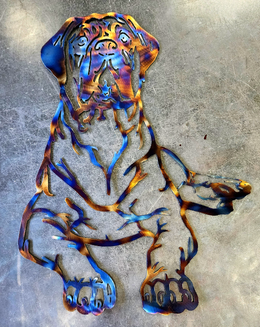 Mastiff Metal Wall Art
