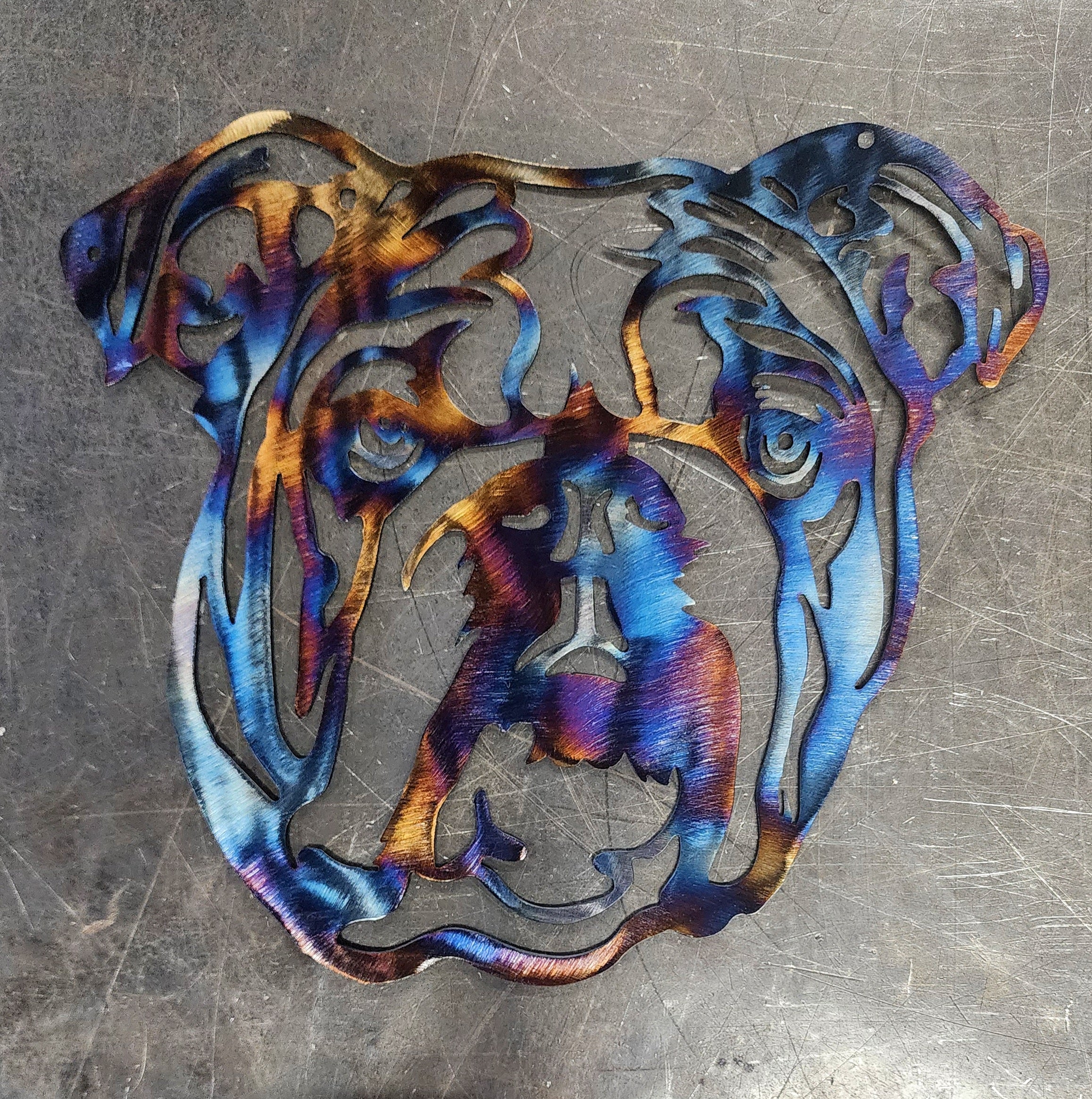 Bulldog #2 Metal Art