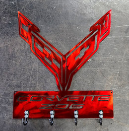 Corvette C8 Key & Leash Hanger