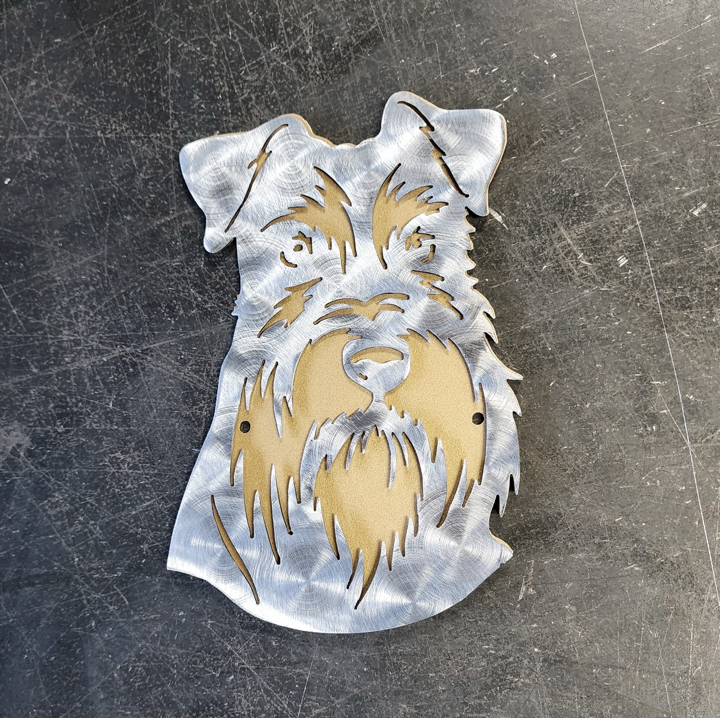 Schnauzer Metal Art