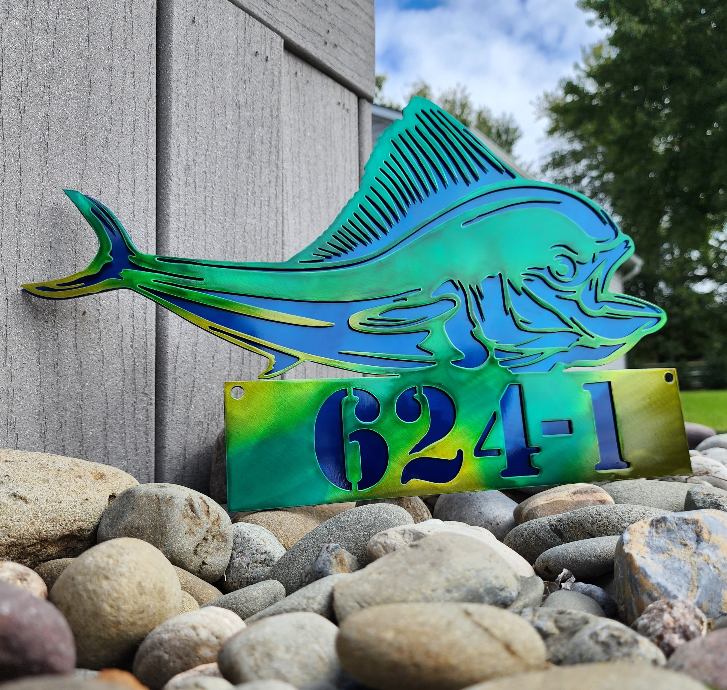 Mahi Mahi Metal Art