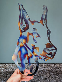 Doberman Pinscher Metal Wall Art